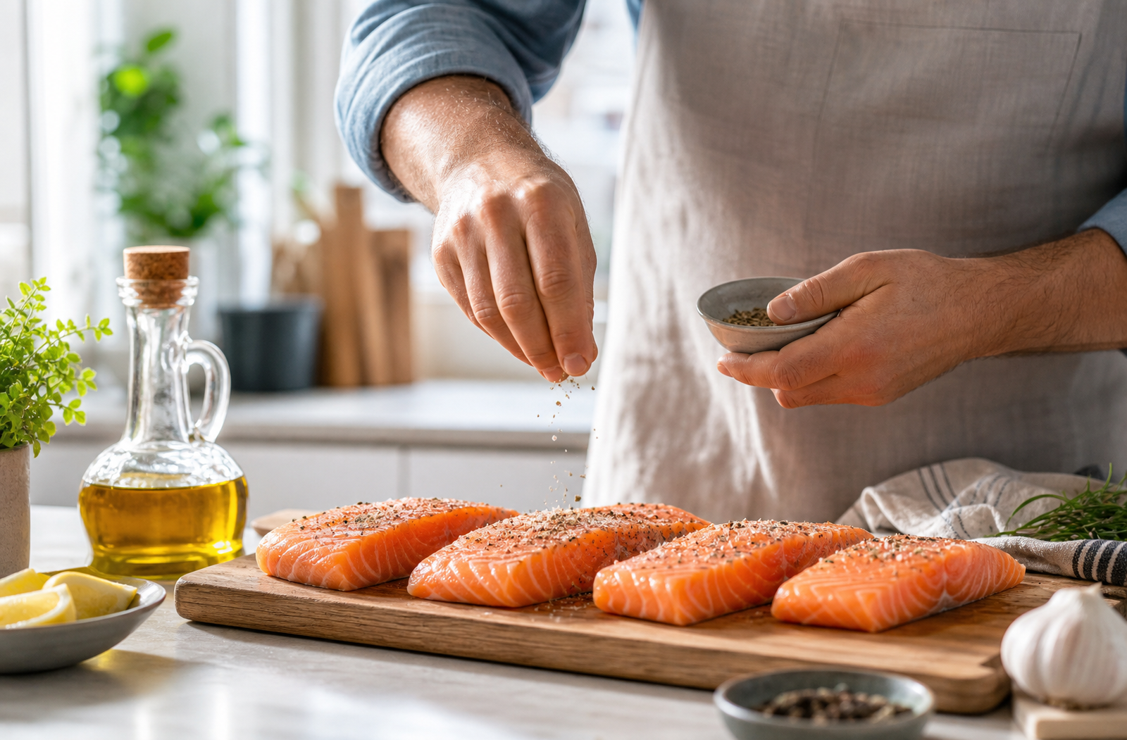 The Salmon Dinner Problem in an Open-Concept Home